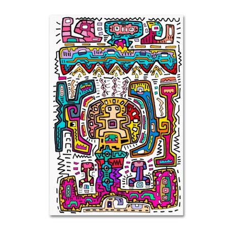 Trademark Fine Art Miguel Balbas 'Circuits VIII A' Canvas Art, 12x19 ALI11967-C1219GG